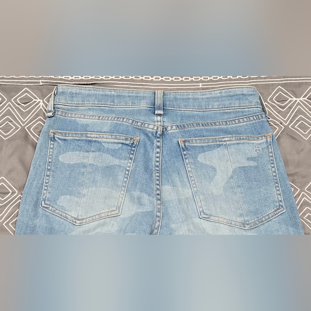 Rag & Bone Cate Midrise Ankle Skinny In Faded Camo Size 25 - Picture 4 of 9